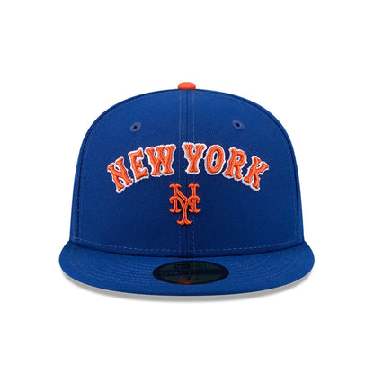 Pictured is this MLB X Seinfeld New York Mets 59FIFTY Fitted cap in blue. 3