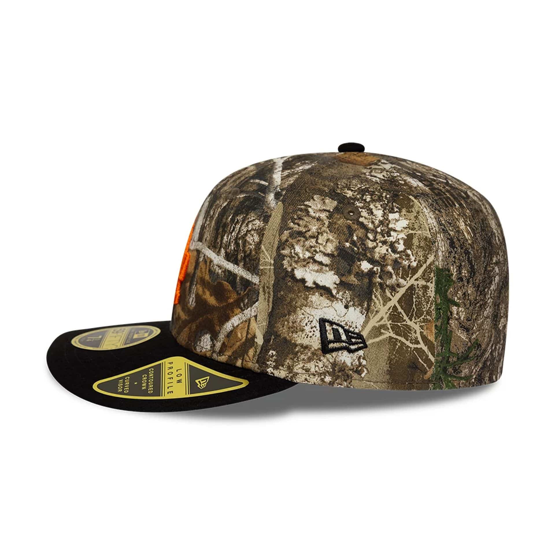 Pictured is this MLB Realtree LA Dodgers Low Profile 59FIFTY Fitted cap in assorted print. 5
