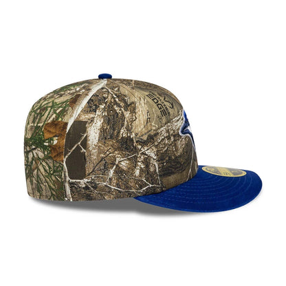 Pictured is this MLB Realtree Toronto Blue Jays Low Profile 59FIFTY Fitted cap in assorted print. 6