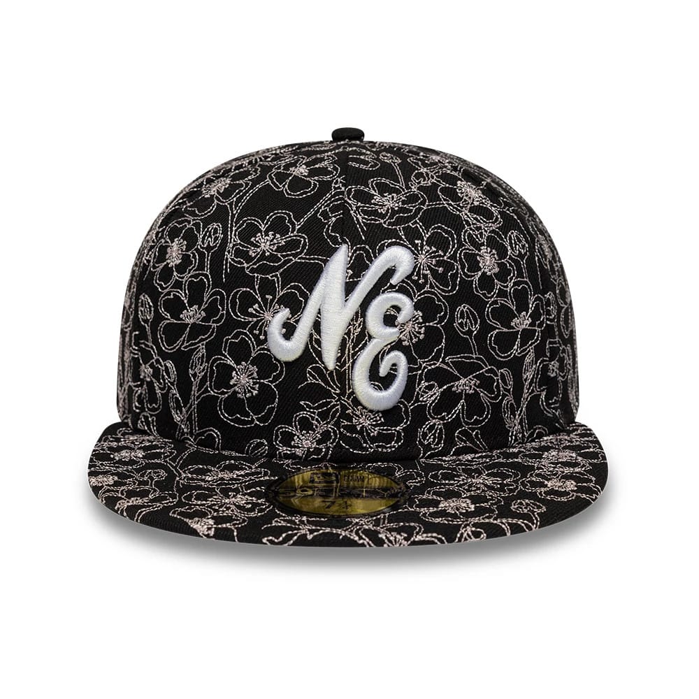 New Era Cherry Blossom Black 59FIFTY Fitted Cap | NEC EU