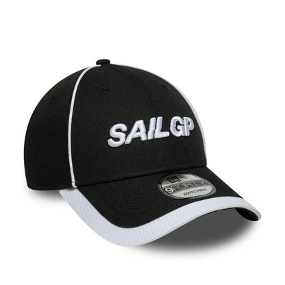 Pictured is this Repreve® Sail GP Piping 9FORTY cap in black. 3