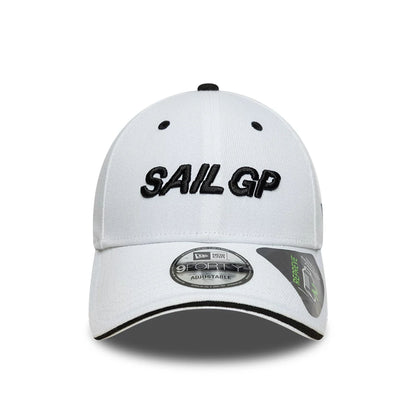 Pictured is this Repreve® Sail GP Sandwich Visor 9FORTY cap in white. 2