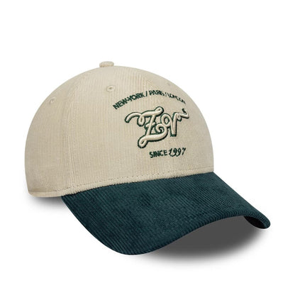 Pictured is this New Era X Zadig & Voltaire Cord 9FORTY Adjustable cap in Cream. 4