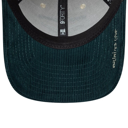 Pictured is this New Era X Zadig & Voltaire Cord 9FORTY Adjustable cap in cream & green. 2