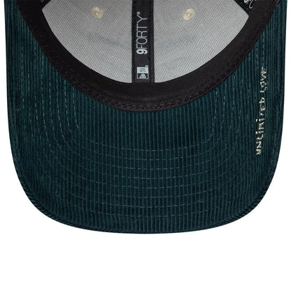 Pictured is this New Era X Zadig & Voltaire Cord 9FORTY Adjustable cap in cream & green. 2