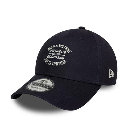 Pictured is this New Era X Zadig & Voltaire Resort 9FORTY Adjustable cap in navy. 1
