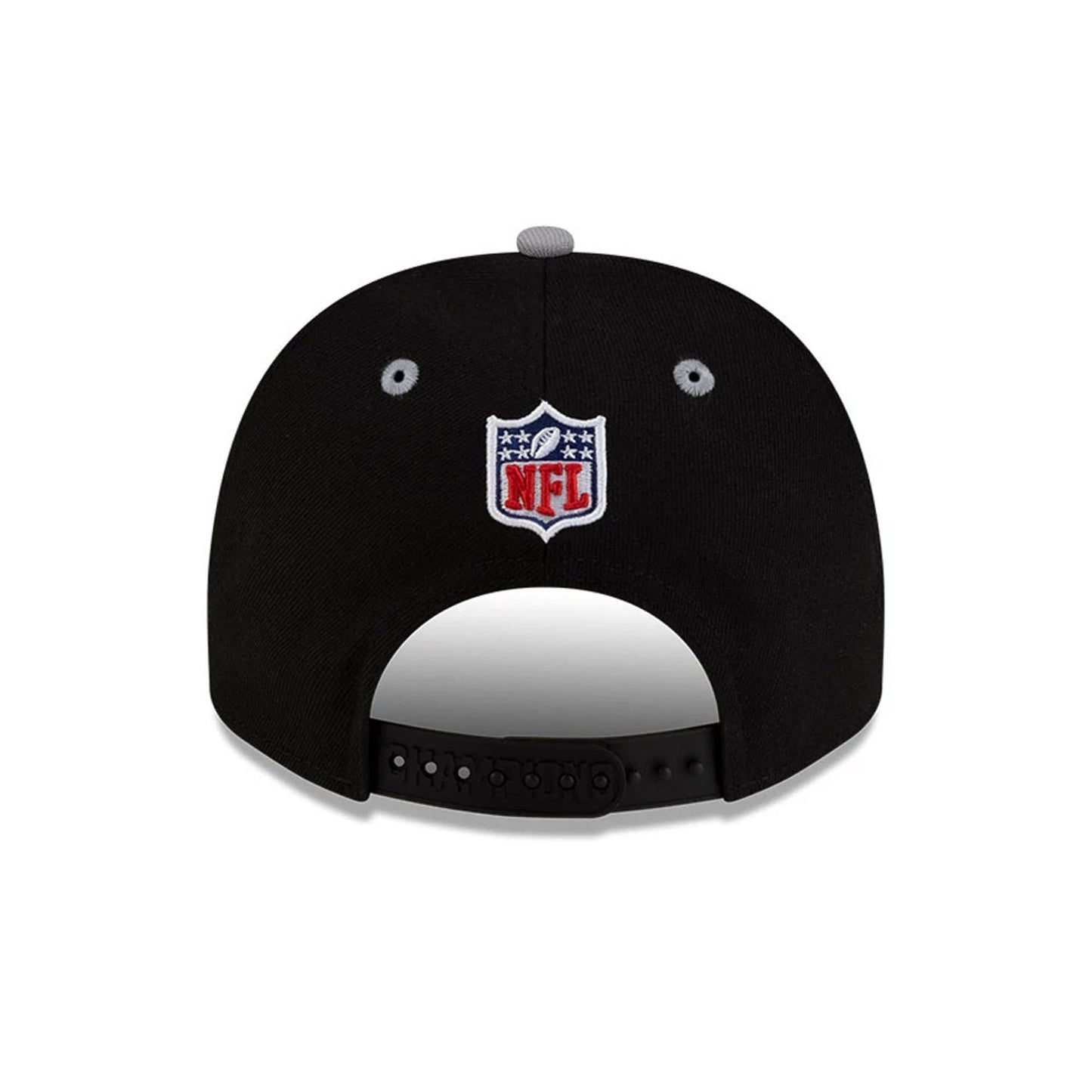 Pictured is this New England Patriots Super Bowl 2026 Conference Champions Black 9FIFTY A-Frame Snapback cap in black. 5