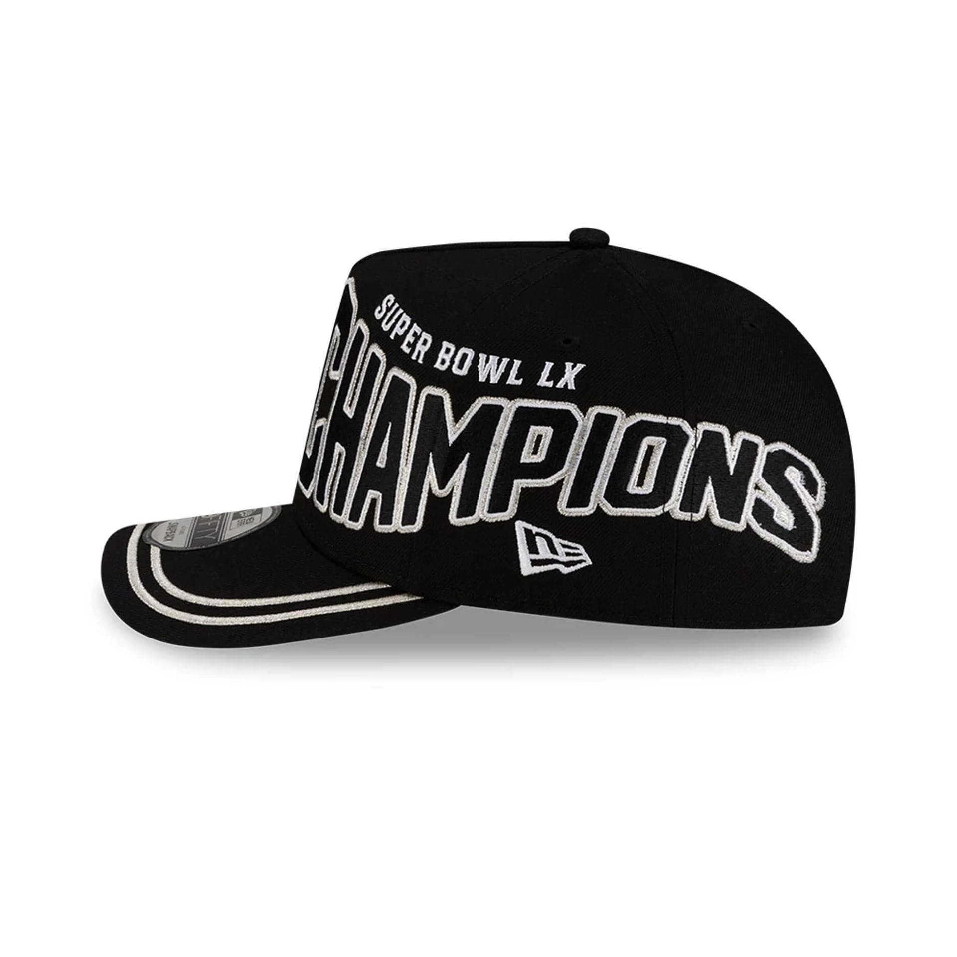 Pictured is this Seattle Seahawks NFL Super Bowl 2026 Parade 9FIFTY A-Frame Snapback cap in black. 5