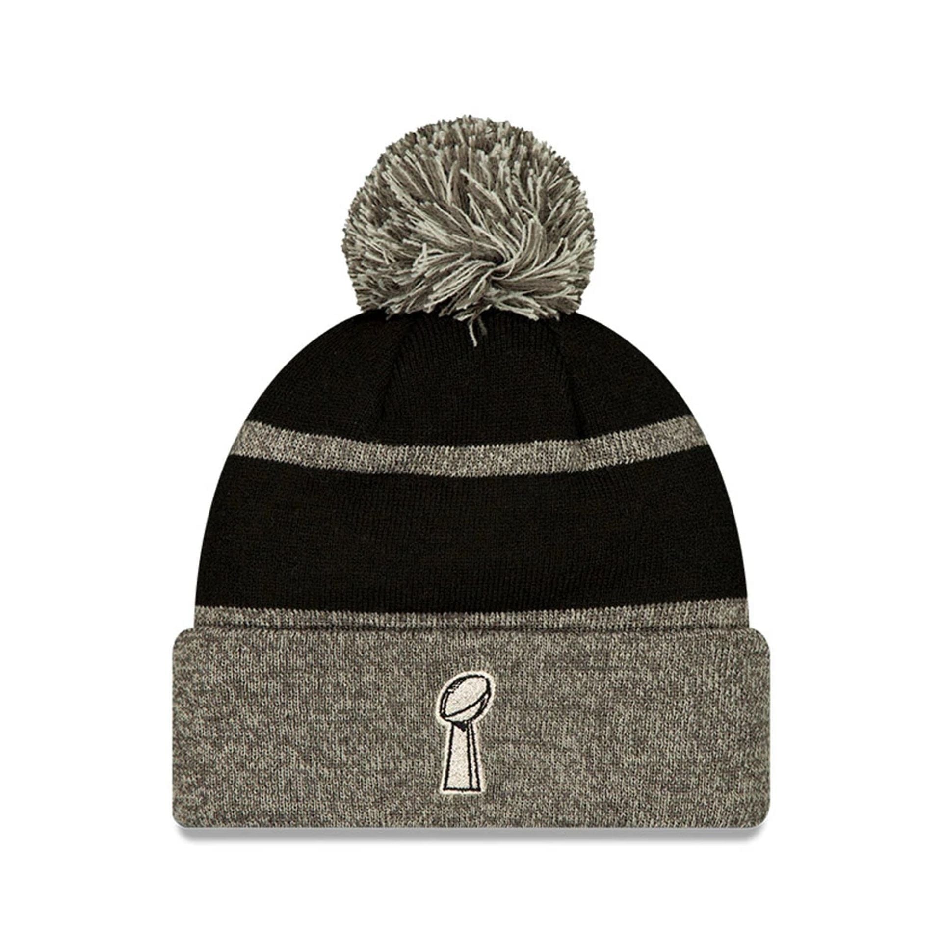 Pictured is this Seattle Seahawks NFL Super Bowl 2026 Parade Cuff Knit Beanie hat in black. 2