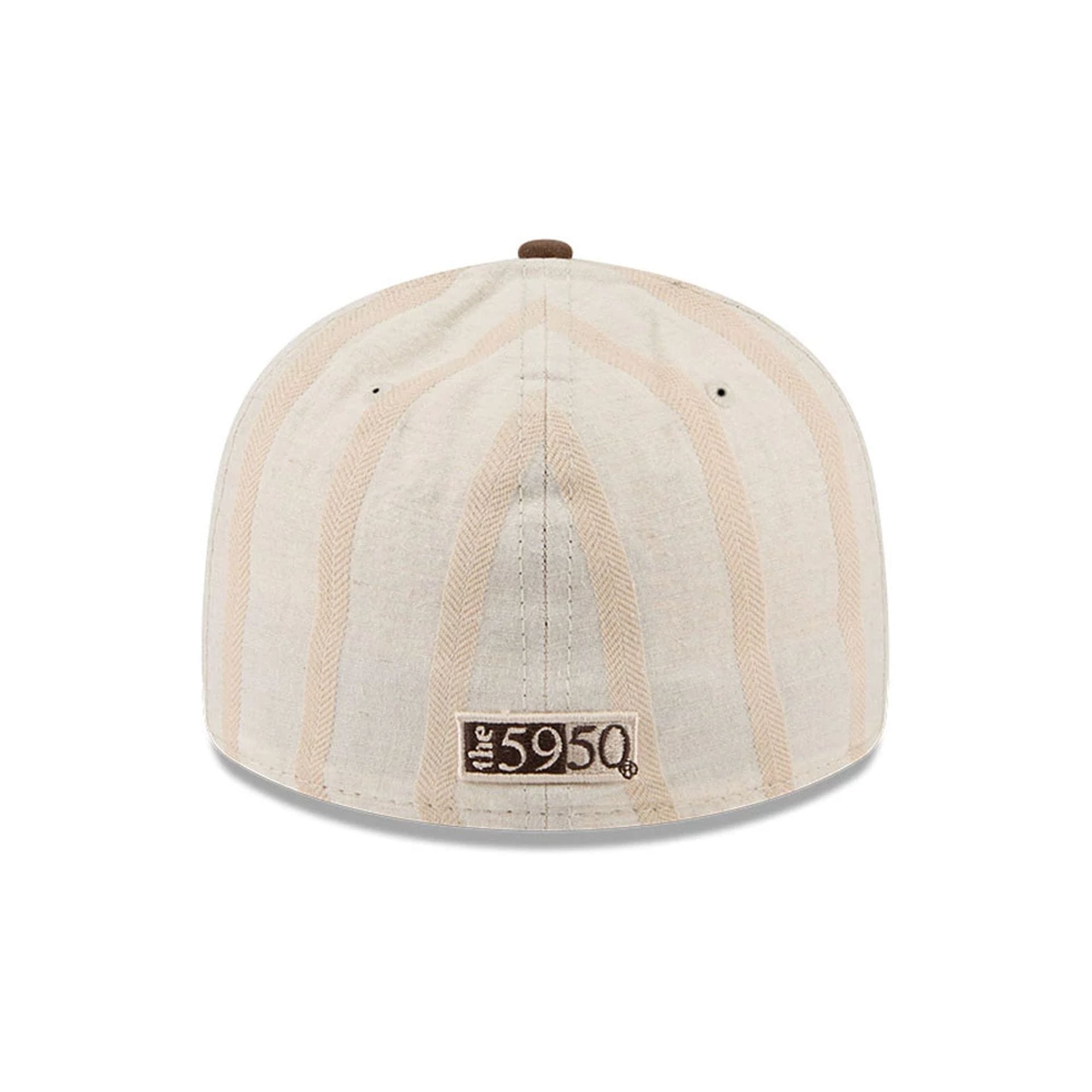 Pictured is this New Era 59FIFTY Day Low Profile 59FIFTY Fitted cap in open beige. 5