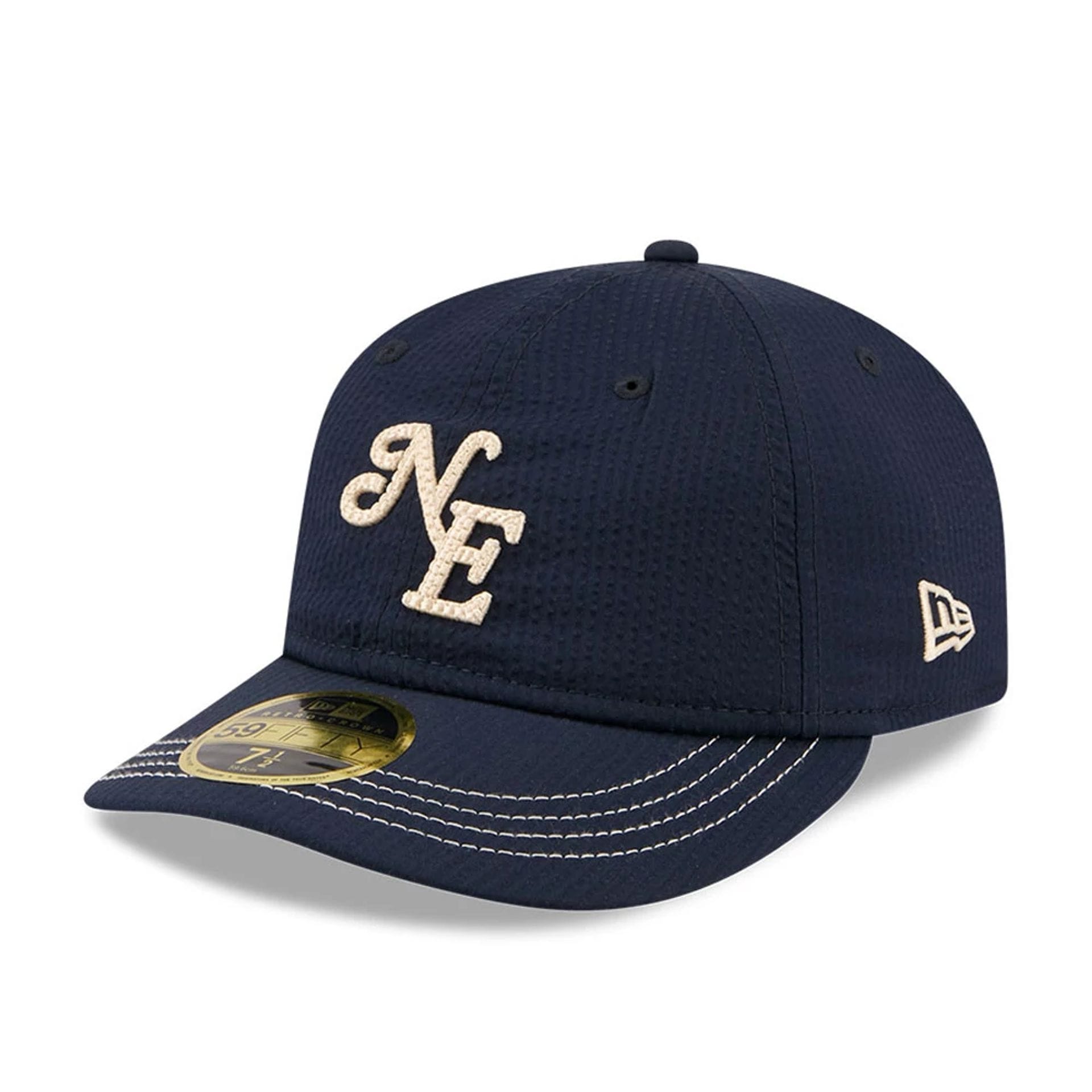 New Era 59FIFTY Day Seersucker Navy Retro Crown 59FIFTY Fitted Cap