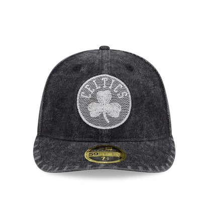 Pictured is this NBA 59FIFTY Day Boston Celtics Low Profile 59FIFTY Fitted cap in black. 3