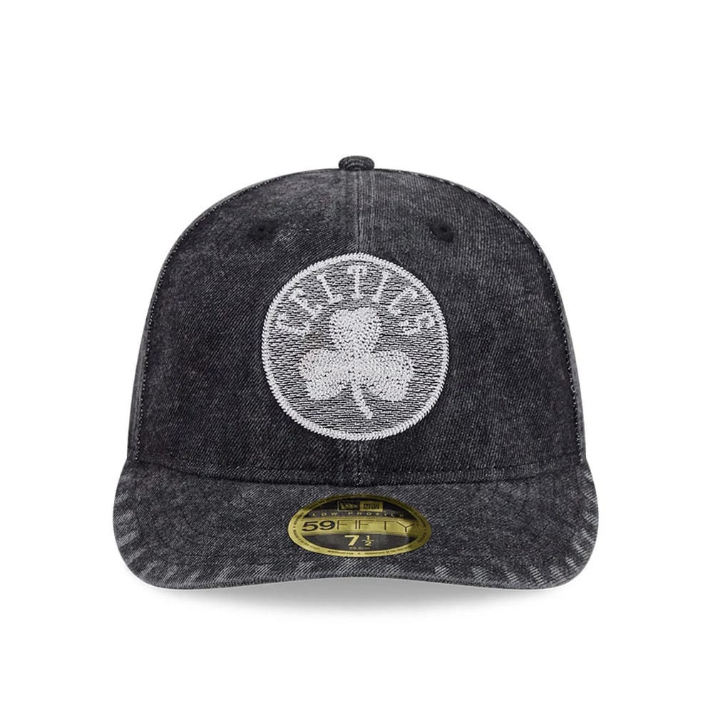 Pictured is this NBA 59FIFTY Day Boston Celtics Low Profile 59FIFTY Fitted cap in black. 3
