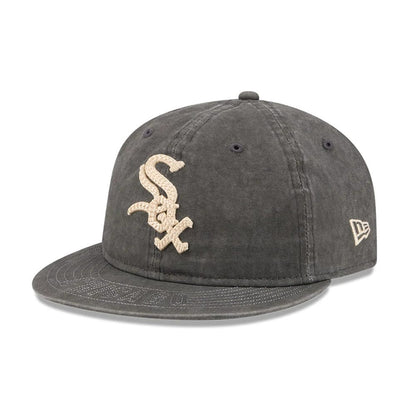 Pictured is this MLB 59FIFTY Day Chicago White Sox Retro Crown 59FIFTY Fitted cap in black. 1