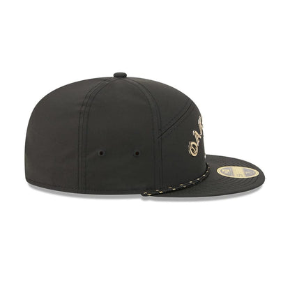 Pictured is this MLB 59FIFTY Day Athletics Split Panel 59FIFTY Fitted cap in black. 6