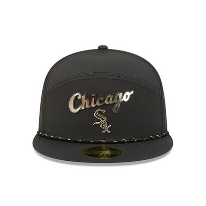 Pictured is this MLB 59FIFTY Day Chicago White Sox Split Panel 59FIFTY Fitted cap in black. 3
