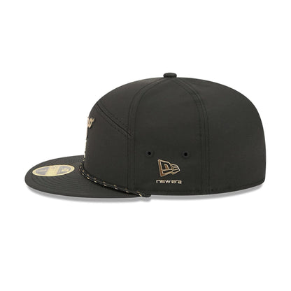 Pictured is this MLB 59FIFTY Day Chicago White Sox Split Panel 59FIFTY Fitted cap in black. 5