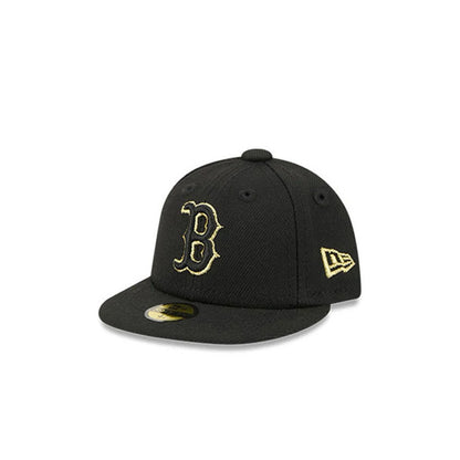 Pictured is this MLB 59FIFTY Day Boston Red Sox Mini 59FIFTY Fitted cap in black. 1