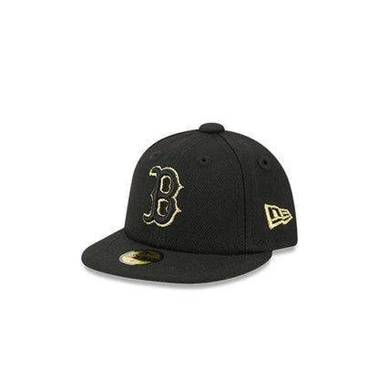 Pictured is this MLB 59FIFTY Day Boston Red Sox Mini 59FIFTY Fitted cap in black. 1