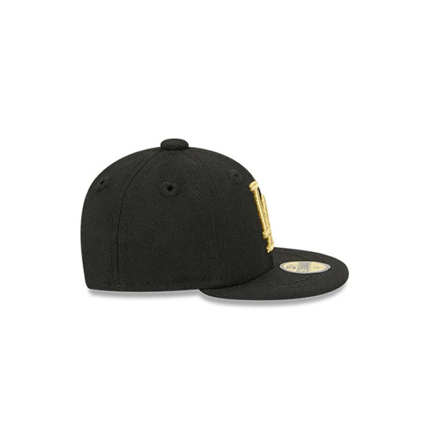 Pictured is this MLB 59FIFTY Day LA Dodgers Mini 59FIFTY Fitted cap in black. 5