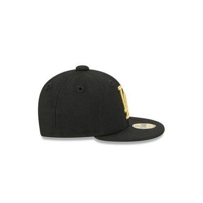 Pictured is this MLB 59FIFTY Day LA Dodgers Mini 59FIFTY Fitted cap in black. 5