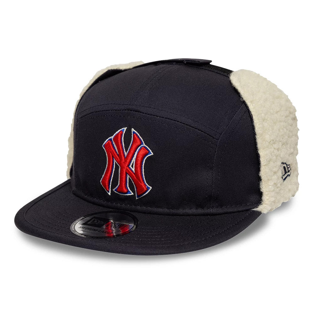Pictured is this MLB New York Yankees Dogear Camper cap in navy. 1
