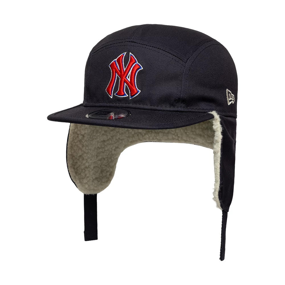 Pictured is this MLB New York Yankees Dogear Camper cap in navy. 2