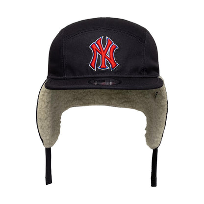 Pictured is this MLB New York Yankees Dogear Camper cap in navy. 7