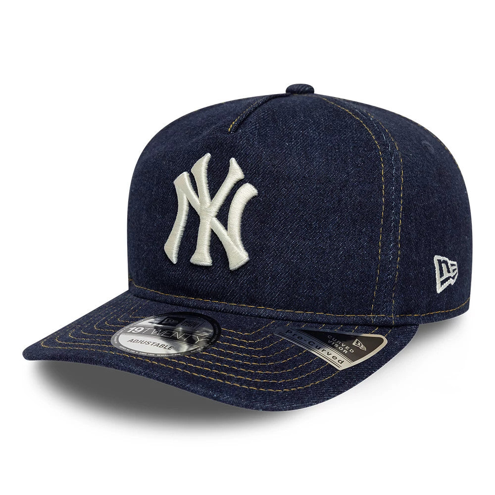 Pictured is this MLB Denim New York Yankees 19TWENTY cap in navy. 1