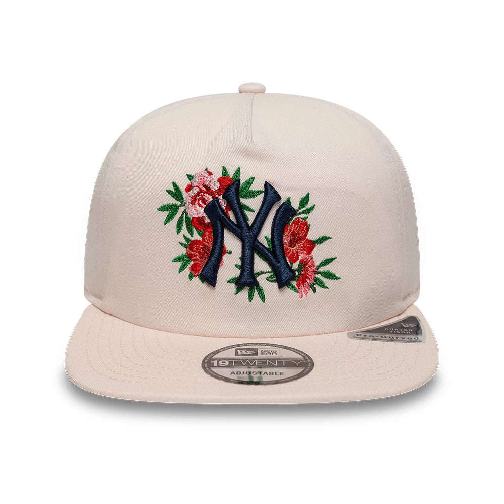 Pictured is this MLB Flower New York Yankees 19TWENTY cap in pastel pink. 3