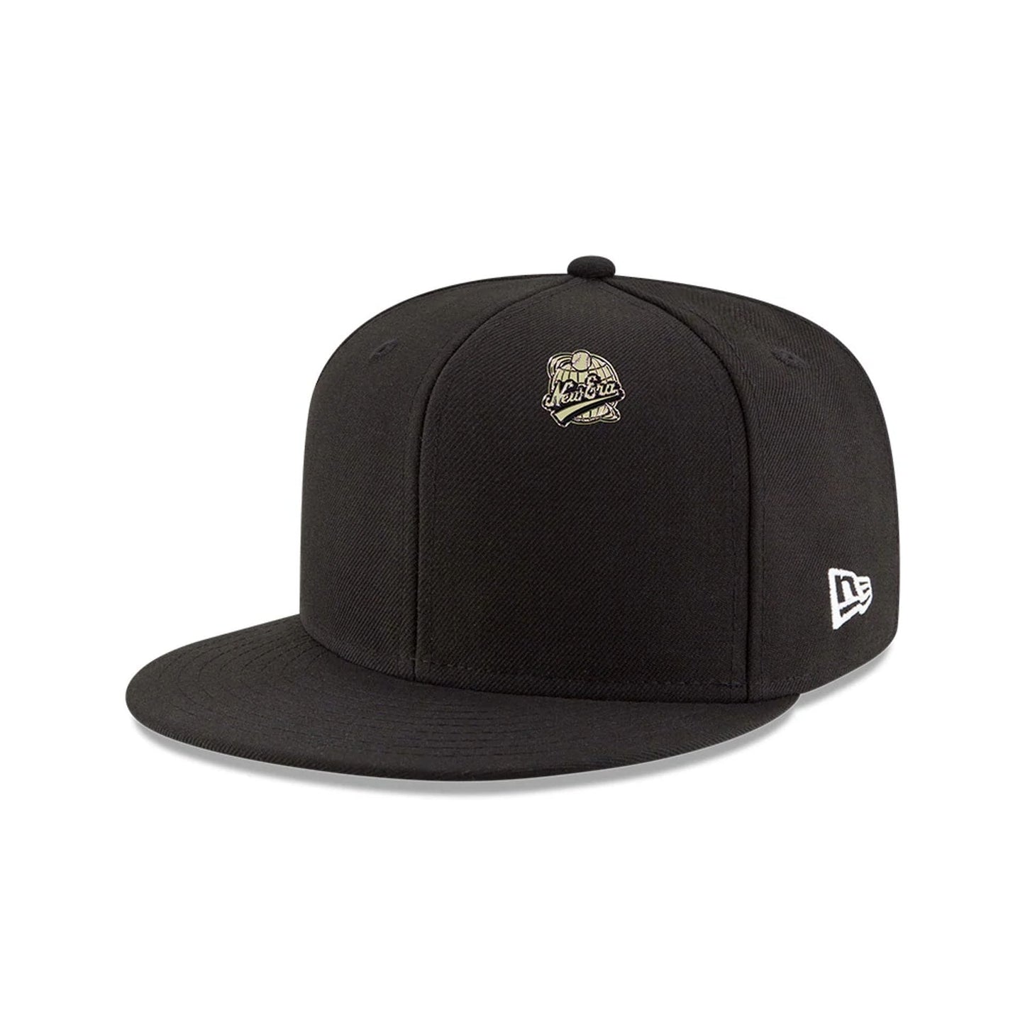 Pictured is this New Era 59FIFTY Day Baseball Pin Badge in black. 2