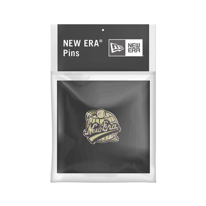 Pictured is this New Era 59FIFTY Day Baseball Pin Badge in black. 3