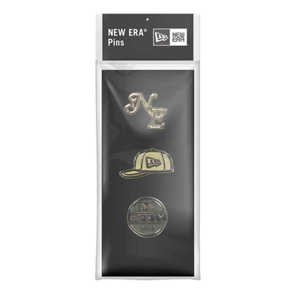 Pictured is this New Era 59FIFTY Day 3 Pack Pin Badge in black. 5