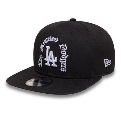 Pictured is this MLB LA Dodgers 9FIFTY Snapback cap in black. 1