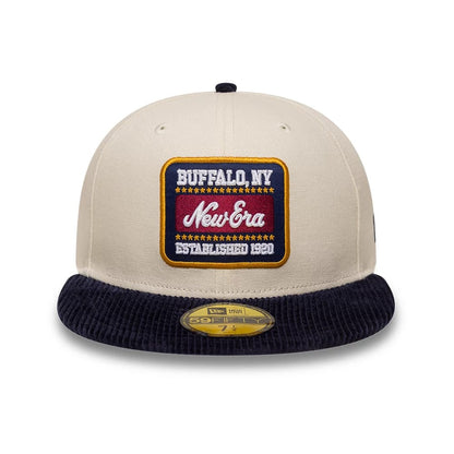 Pictured is this New Era Patch Cord 59FIFTY Fitted cap in cream. 2