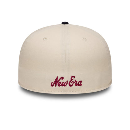Pictured is this New Era Patch Cord 59FIFTY Fitted cap in cream & black. 4