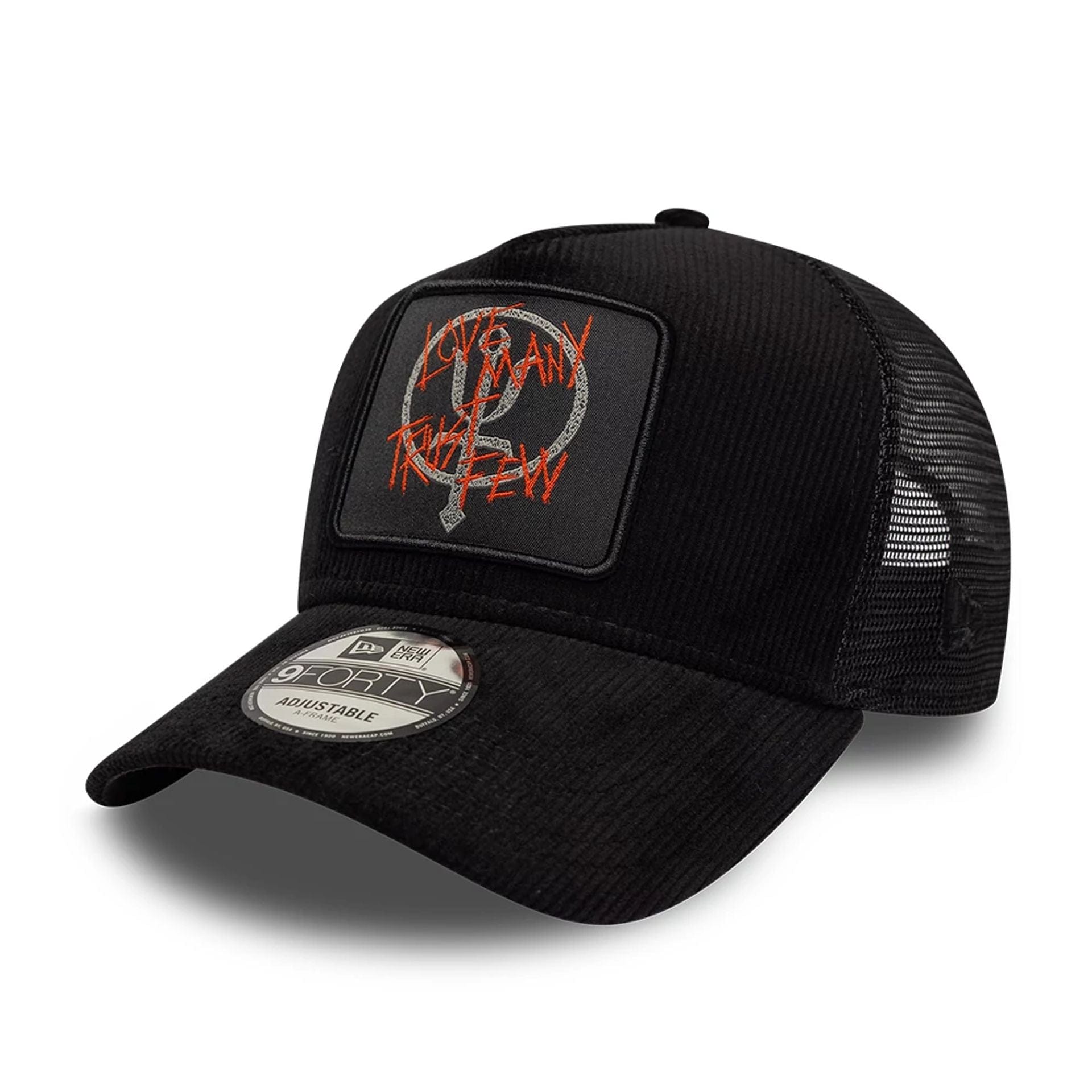 Pictured is this Thrudark AS2 9FORTY A-Frame Trucker Adjustable cap in black. 1