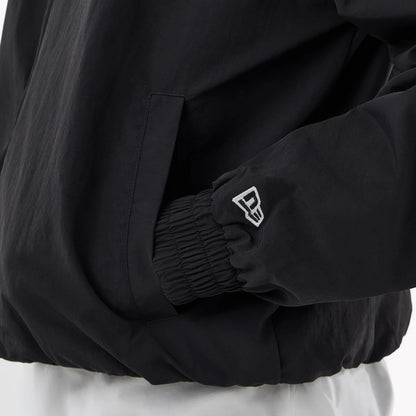 The model is wearing this MLB LA Dodgers Sports Jacket in black. 7
