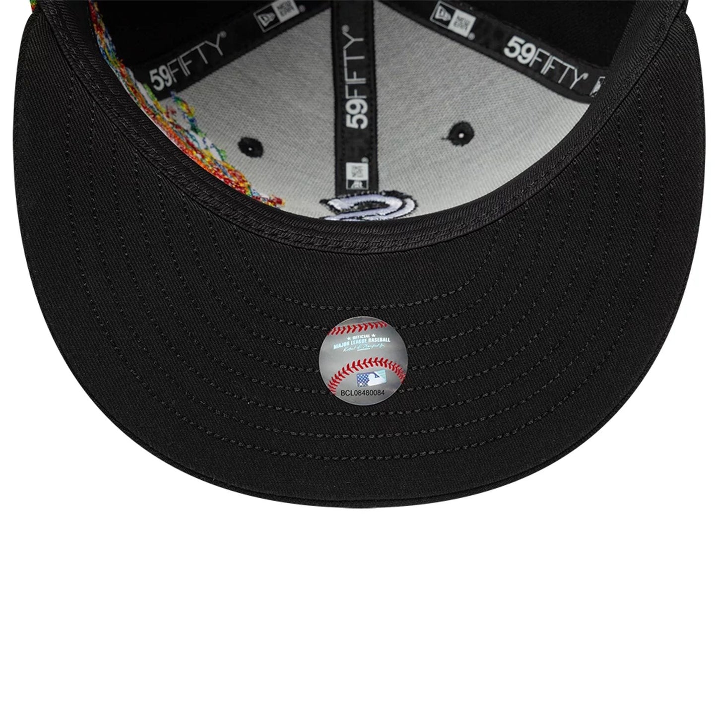 Pictured is this MLB Storm Pattern Chicago White Sox 59FIFTY Fitted cap in black. 7