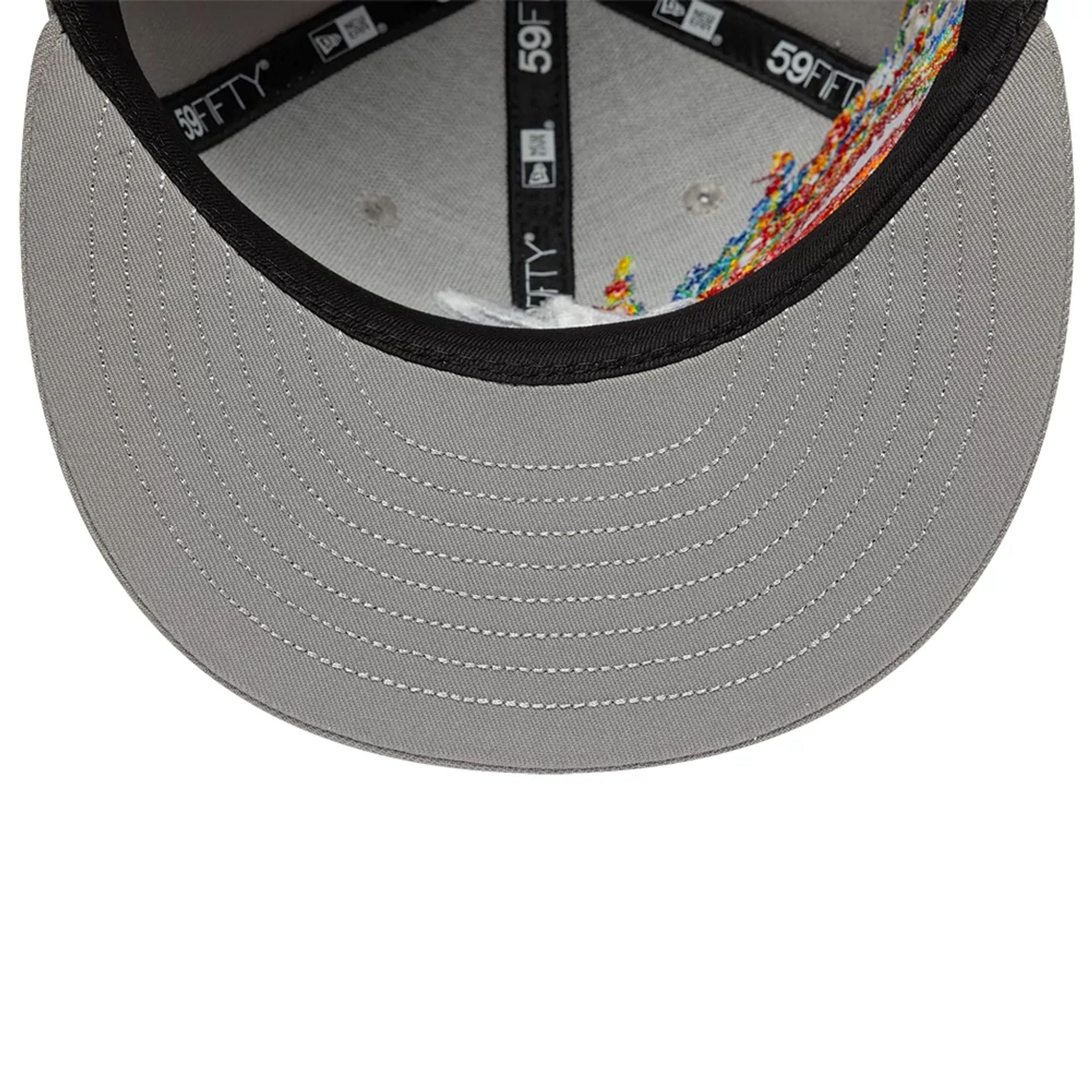 Pictured is this New Era Storm Pattern 59FIFTY Fitted cap in grey. 7