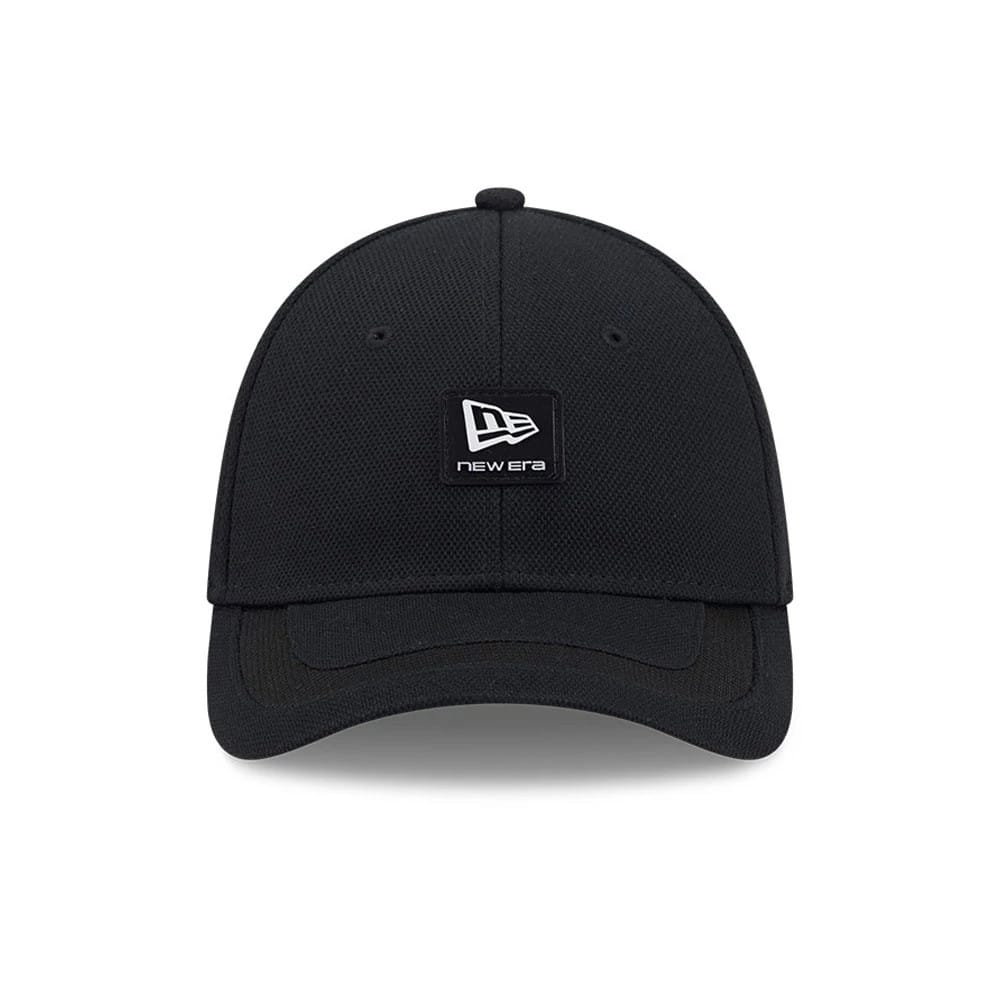 Pictured is this New Era Golf Rubber Patch 39THIRTY M-Crown Stretch Fit cap in black. 3