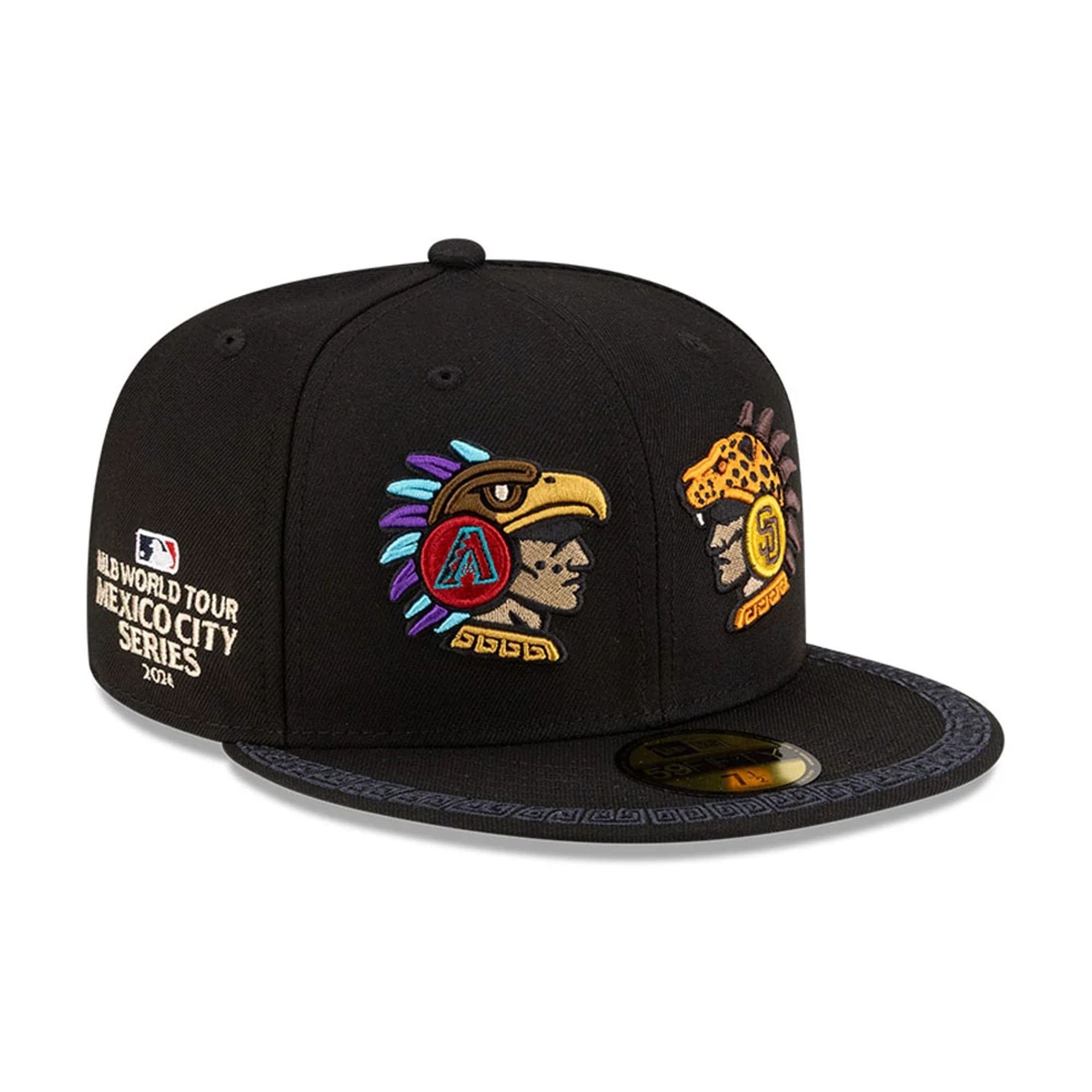 MLB Mexico City Series 2026 MLB Dueling League Logos Black 59FIFTY