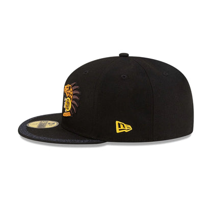 Pictured is this MLB Mexico City Series 2026 MLB Dueling League Logos 59FIFTY Fitted cap in black. 5