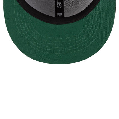 Pictured is this MLB Mexico City Series 2026 MLB Dueling League Logos 59FIFTY Fitted cap in black. 2