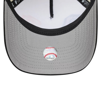 Pictured is this MLB Mexico City Series 2026 MLB Dueling League Logos 9FORTY A-Frame Adjustable cap in white. 2