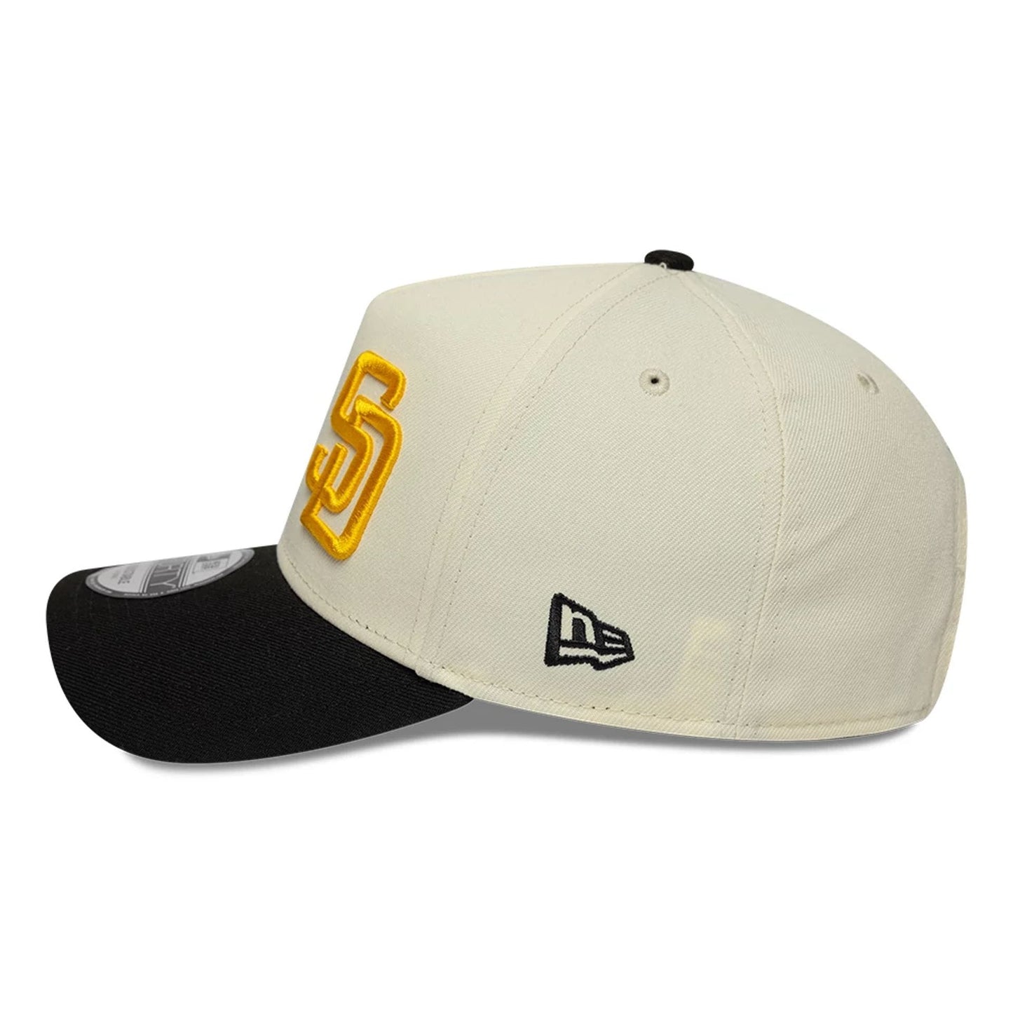 Pictured is this MLB Mexico City Series 2026 MLB Dueling League Logos 9FORTY A-Frame Adjustable cap in white. 6