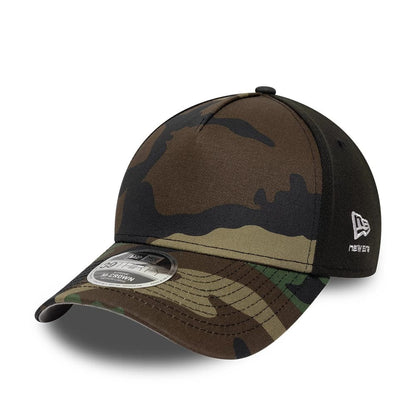 Pictured is this New Era Woodland Camo 39THIRTY M-Crown A-Frame Stretch Fit cap in woodland camo. 1