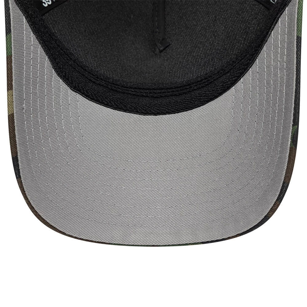 Pictured is this New Era Woodland Camo 39THIRTY M-Crown A-Frame Stretch Fit cap in woodland camo. 2