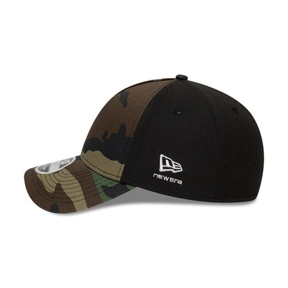 Pictured is this New Era Woodland Camo 39THIRTY M-Crown A-Frame Stretch Fit cap in woodland camo. 5