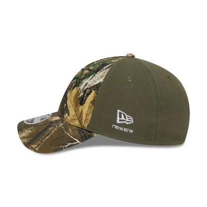 Pictured is this New Era Realtree Edge Camo 39THIRTY M-Crown A-Frame Stretch Fit cap in Realtree Edge camo. 5